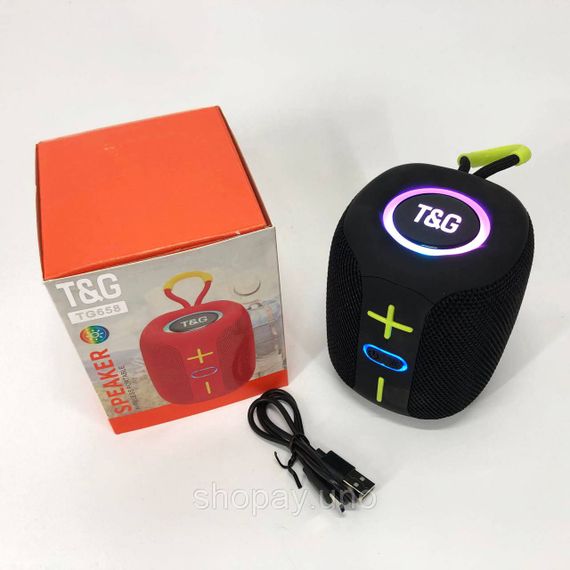 Світлова bluetooth колонка з хорошим звуком TG658, Колонка usb s Bluetooth з rgb світломузикою OH-10 | Зображення 5
