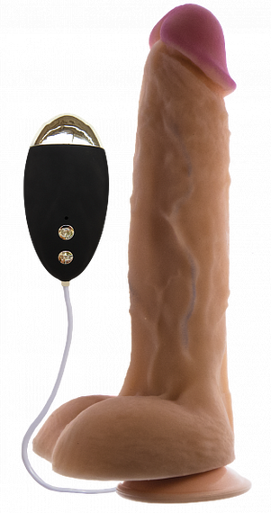 Вібратор на присоску EGZO Ciberskin DVR004 ( 23 см х 5,5 см ) sexstyle | Зображення 1