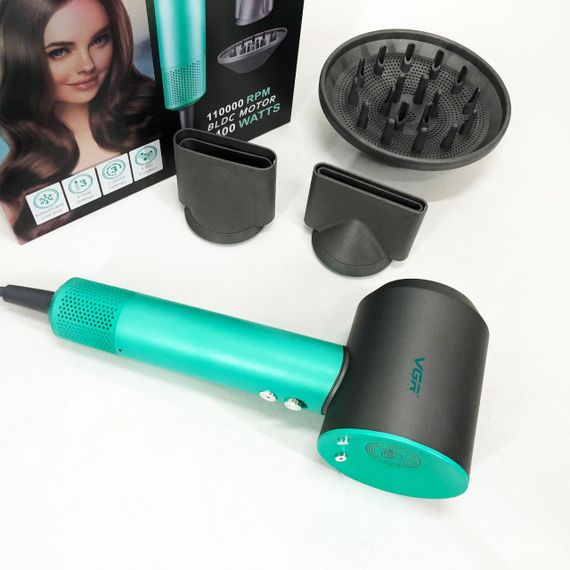 Фен професійний VGR V-440. Колір: зелений | Зображення 5