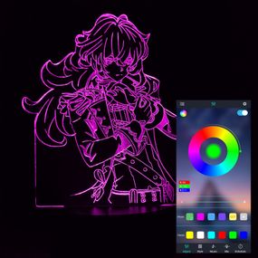 Акриловий світильник-нічник керування з телефона Дилюк (DILUC) tty-n000411