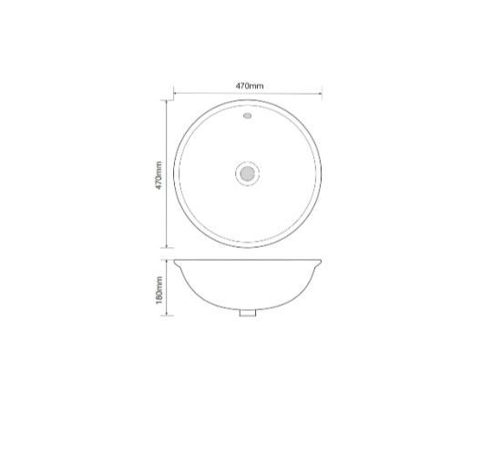 Раковина Mixxus PREMIUM TOPPER-1601 з переливом (MP6571) | Зображення 1