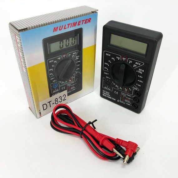 Мультиметр амперметр Digital DT-832 | Мультиметр для автомобиля | GO-521 Электронный мультимет | Зображення 2