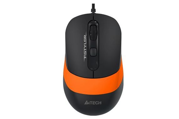 Миша комп'ютерна провідна A4Tech Fstyler FM10 Black/Orange оранжева