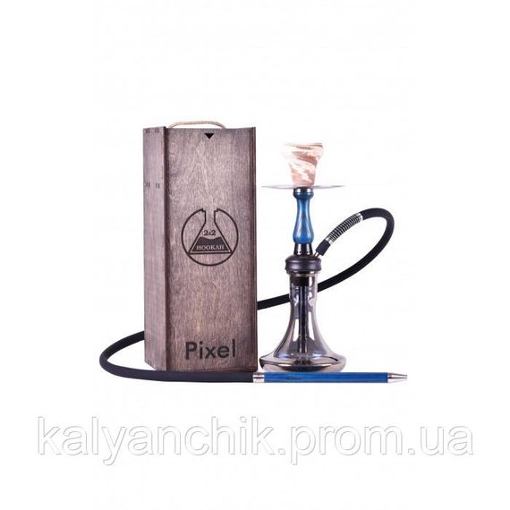 >Кальян 2x2Hookah Pixel Blue (синий) | Зображення 1