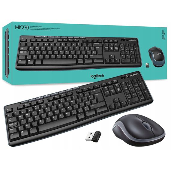 Комплект Logitech MK270 Wireless UA Black (920-004508) | Зображення 1