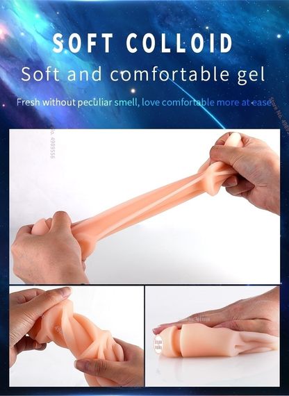 Мастурбатор реалистичная вагина "Moon", L 120mm, D 65mm sexstyle | Зображення 16