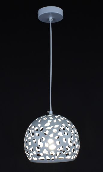 Люстра підвісна на 1 лампочку 27802 Білий 25-200х20х20 см. | Зображення 1