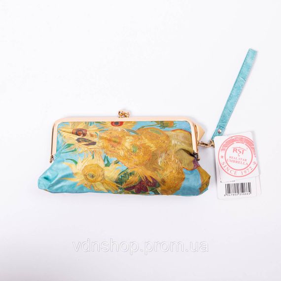 Зонт механический Ван Гога "Подсолнухи" прочный надежный из полиэстера диаметр 91 см HP-23-1M | Зображення 7