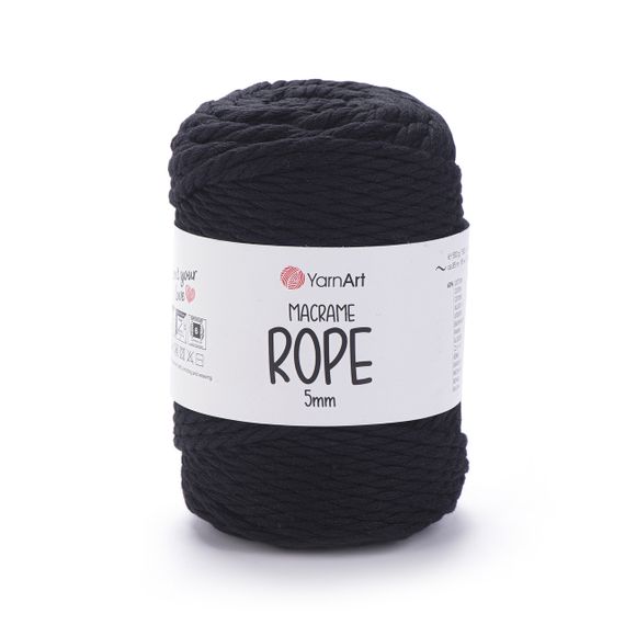 Пряжа YarnArt Macrame Rope 5 мм 750 бавовняний шнур для макраме, панно та кашпо