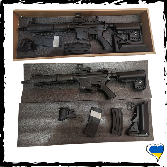 Страйкбольний карабін M4. Коліматор, 2 магазини, Посилений привід, перероблений під 150 м/с