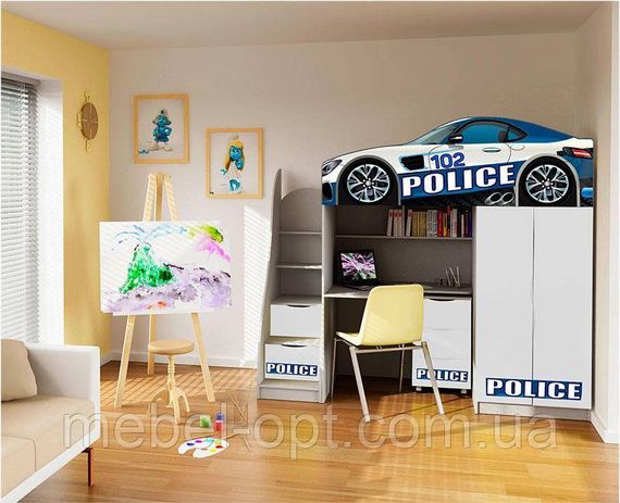 Дитяче ліжко-горище Bed-Room №1 Police, спальне місце 1700х800