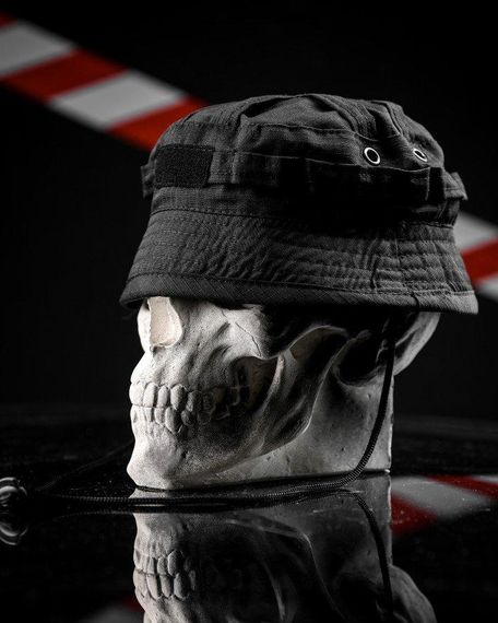 Тактическая панама черная 7.62 ВТ1156