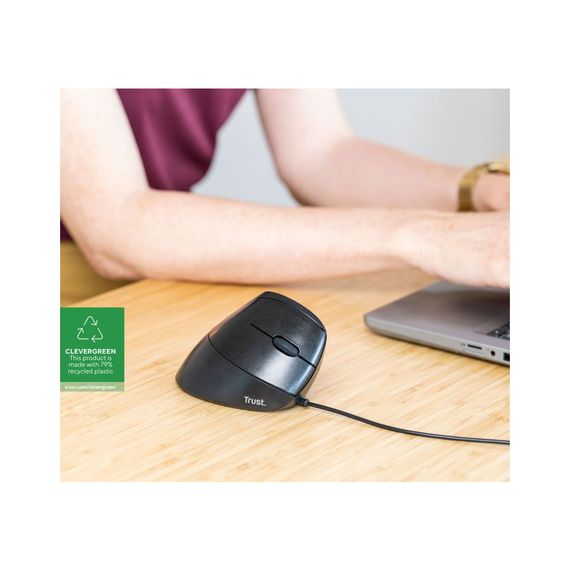 Мишка Trust Bayo Vertical Ergonomic ECO USB Black (24635) | Зображення 8