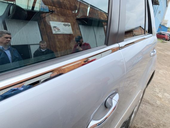 Наружняя окантовка стекол (4 шт, нерж) OmsaLine - Итальянская нержавейка для Mercedes ML W164 | Зображення 2