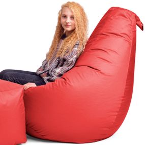 Крісло Мішок Груша Оксфорд XL 120х85 Червоний