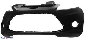 Передний бампер Ford Fiesta 09- черный, с отв. ПТФ (FPS) 1568817