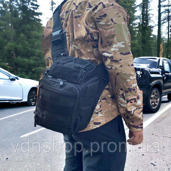 Тактична сумка на груди, Чоловіча сумка через плече нагрудна Практична чоловіча слінг PH-99 | Зображення 2