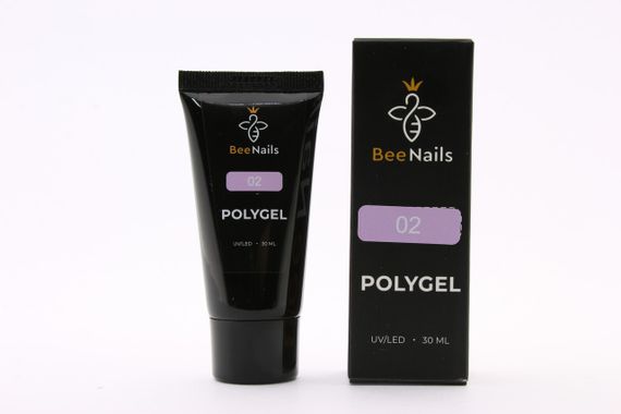 Полігель Bee Nails №02 (фіолетово-молочний) в тюбику 30мл | Зображення 1