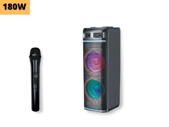 Акумуляторна акустична система XPRO 298  колонка валіза 150Вт USB, SD, FM радіо, Bluetooth, мікрофон, ДУ (MER-15693) | Зображення 1