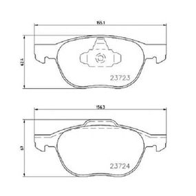 Тормозные колодки Bosch дисковые передние FORD/MAZDA/VOLVO Focus/3/V50/S400/C70/C30 0986495215