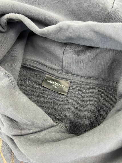 Худі сiрий Balenciaga Paris Liberty sg292 | Зображення 2
