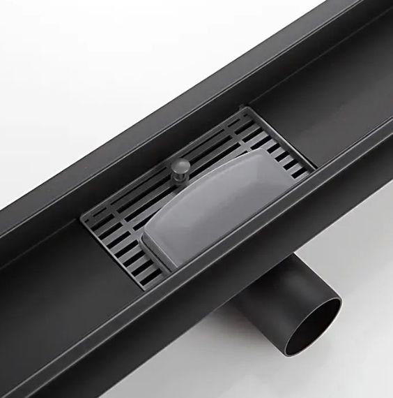 Душовий трап Gappo 70х600 мм, нержавіюча сталь, чорний G86007-36 | Зображення 4