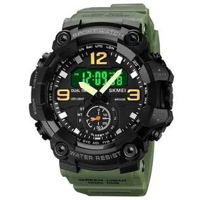 Годинник наручний чоловічий SKMEI 1965AG ARMY GREEN. RL-529 Колір: зелений