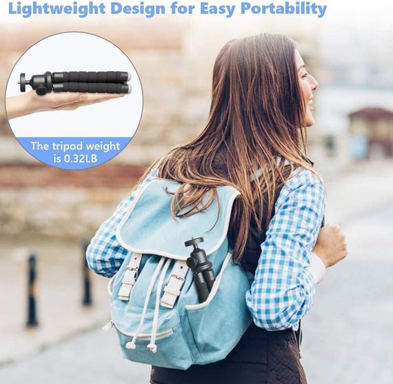 Штатив для мобільного телефона UBeesize, мініштатив для мобільного телефона з пультом дистанційного керування | Зображення 3