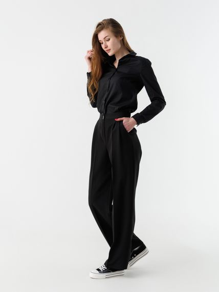 Сорочка однотонна жіноча 694 baza 2XL Чорний (2000990485731D) shop (2000990485731) | Зображення 4