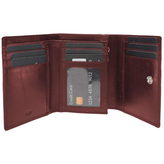 Гаманець жіночий шкіряний Semi Line RFID Dark Red (P8263-2) | Зображення 1