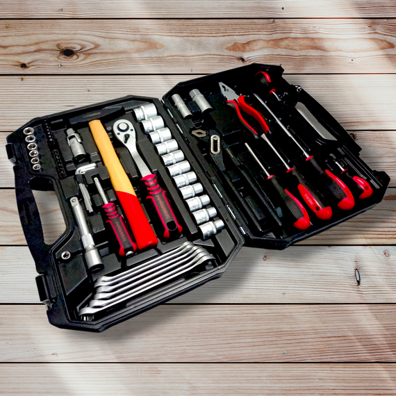 Набір інструментів професiйний 1/2" i 1/4" 58 од. HAISSER (арт.70181) | Зображення 4