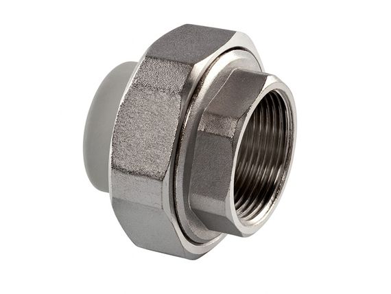 Американка з внутрішньою різьбою PPR Ø20x1/2" сірий колір ASCO® 1/240 шт