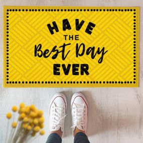 Коврик придверный с принтом Have the best day ever 45x75x0,4 см (KOV_20S034)