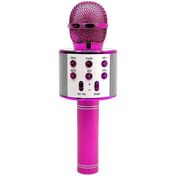 Караоке Мікрофон-колонка WS858 Pink