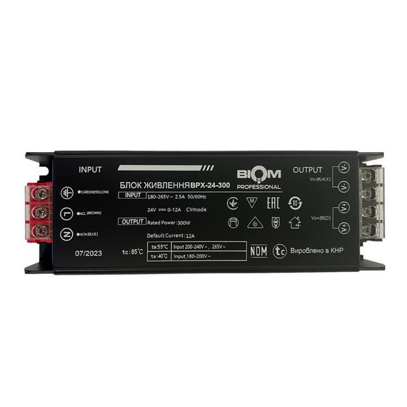 Блок живлення Professional DC24 300W BPX-24-300 12,5А | Зображення 1