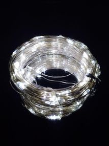 Гірлянда від USB "світлодіодні краплі" 20м, 200LED, холодний білий, 8 режимів + пульт