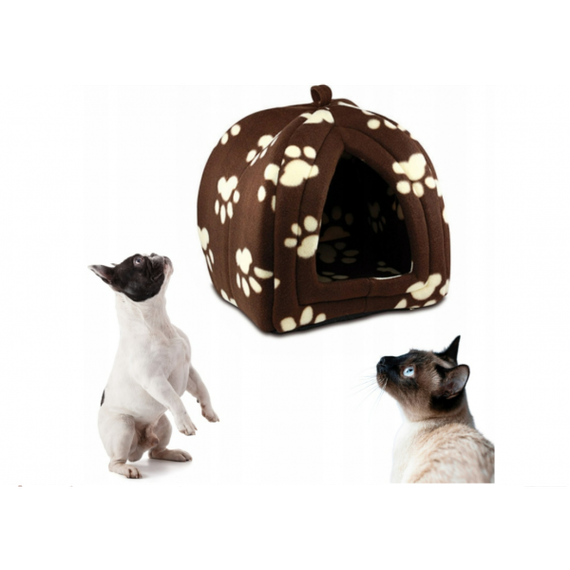Мягкий домик для собак и кошек Pet Hut Brown | Зображення 3