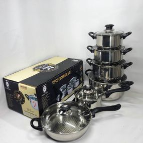 Набір каструль для електроплити FH-219 | Набір для індукційних плит | HK-442 Комплект каструль