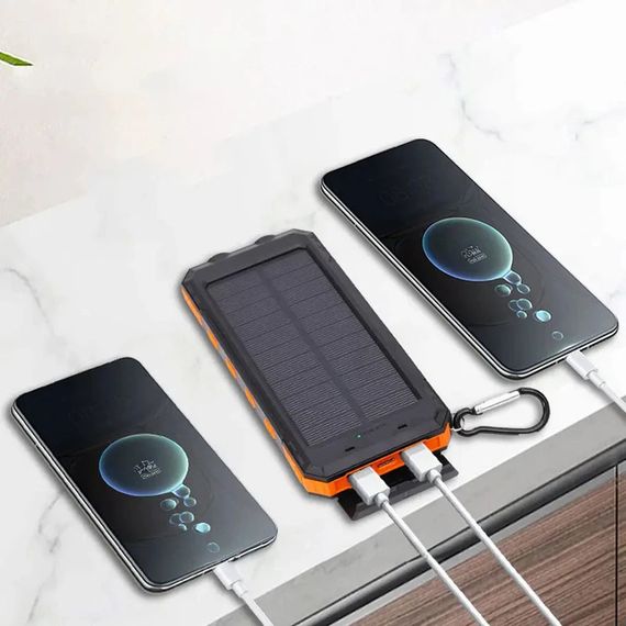 Повербанк 50000 мАг із сонячною батареєю, 2хUSB + ліхтарик XPRO (234574900_456) | Зображення 2