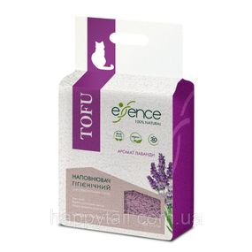 Наполнитель гигиенический Essence для кошачьего туалета натуральный из тоффа с ароматом лаванды гранула 2 мм 6 л
