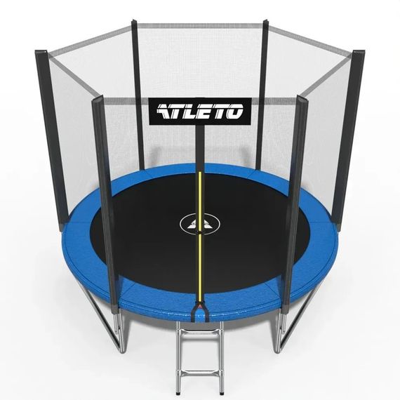 Батут дитячий Atleto 252 см із захисною сіткою та драбиною для дому та дачі 20000800 | Зображення 1