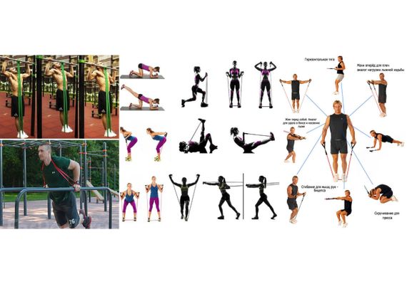 Гумова петля-еспандер EasyFit лижника, плавця, боксера 4 мм (EF-EBLP-AD-4) | Зображення 2