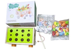 Игровой сортер каталка рыбалка магнитная. деревянный 4FUN Game Club Wood, 22*9*17см.,