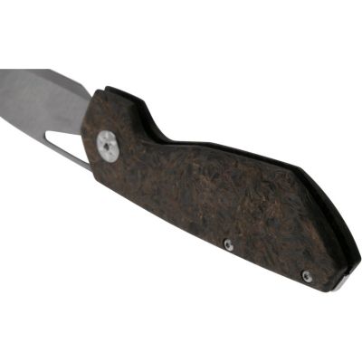 Нож Maserin W1 Tungsteno, карбід вольфрама, fat carbon, чорно-зол (373/WTG) | Зображення 6