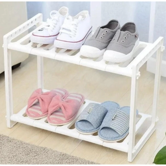 Подвійна полиця Kitchen Rack, Полиця органайзер для взуття   знижка