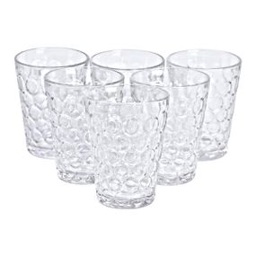 Набір скляних склянок 6 шт. 400 мл для лимонадів, соку, води, коктейлів HP-YH-9