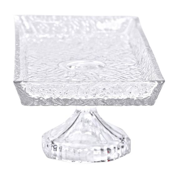 Фруктовница стеклянная на ножке 27.5х13.5х11 см ваза для фруктов | Зображення 2