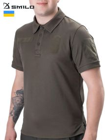 Тактичне поло SMILO CoolPass Pique olive L
