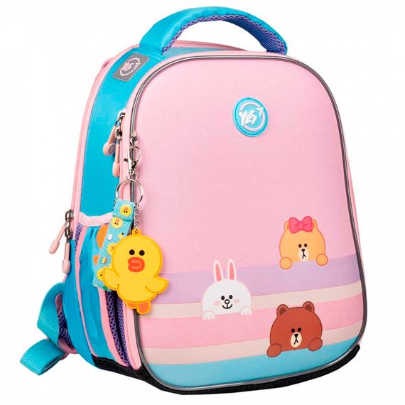 Рюкзак шкільний каркасний Yes H-100 Line Friends (5056574425287)