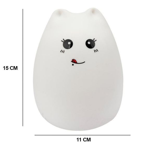 Силиконовый LED ночник-лампа &quot;Кошечка&quot; (CZ275106) | Зображення 2